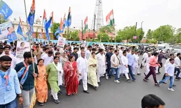 जयपुर : कांग्रेस पार्टी मोदी सरकार के खिलाफ विरोध प्रदर्शन कर राजभवन का करेगी घेराव