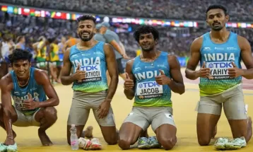 वर्ल्ड एथलेटिक्स चैंपियनशिप में भारतीय मेंस 4x400 मीटर रिले टीम ने एशियन रिकॉर्ड तोड़ा, फाइनल में किया क्वालिफाई; जापान के नाम था रिकॉर्ड