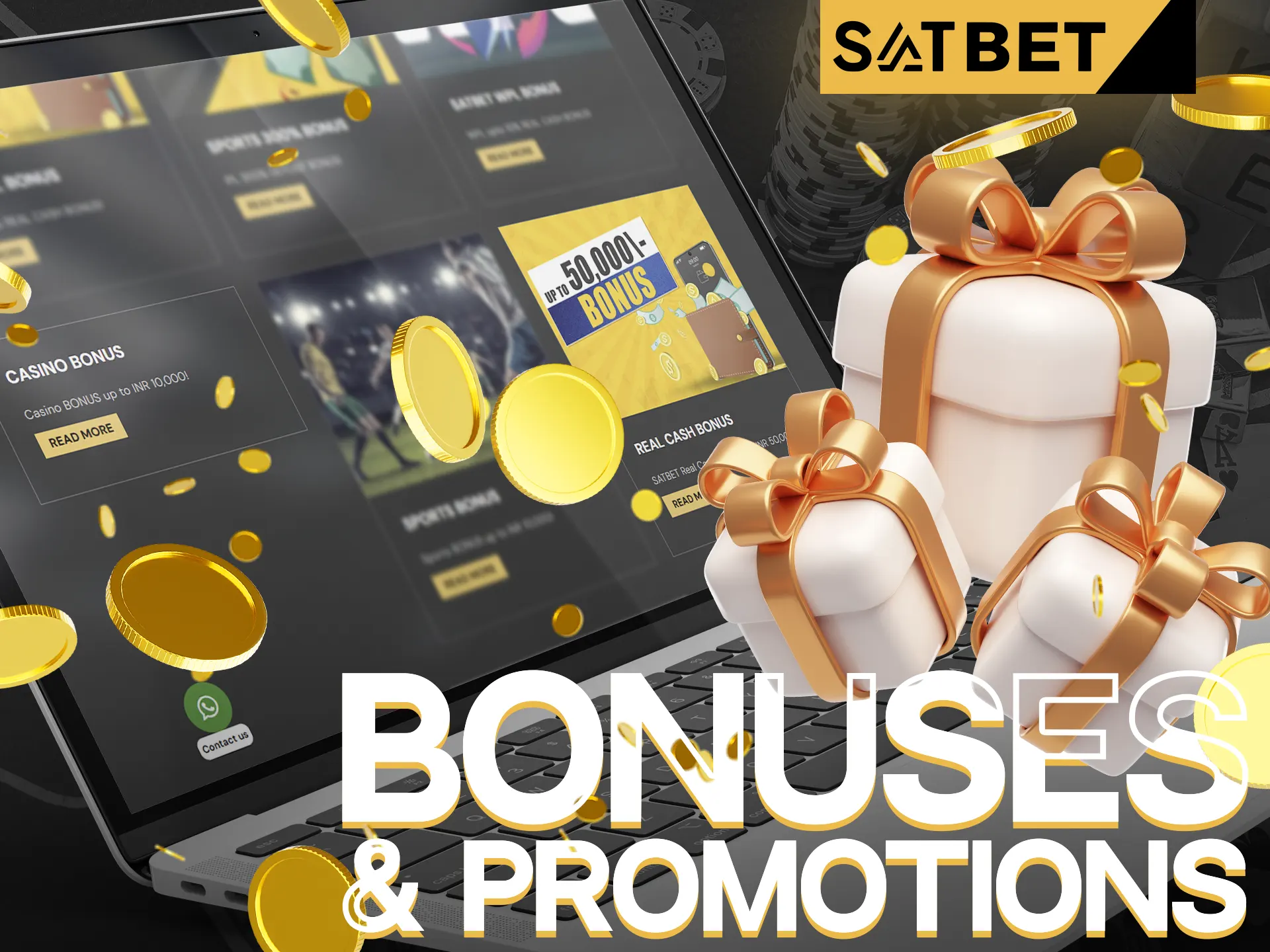 SatBet various bonuses can be used while playing games.
