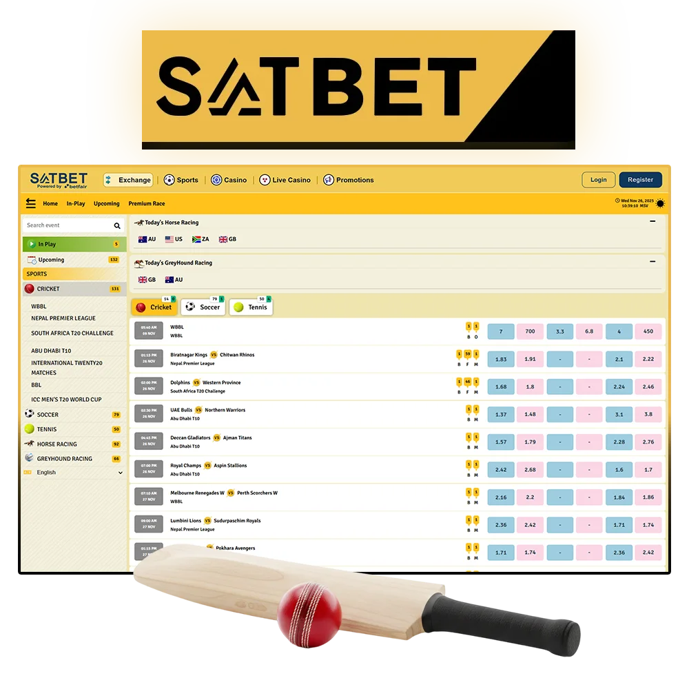 SatBet Cricket Betting in India Predict and Win.