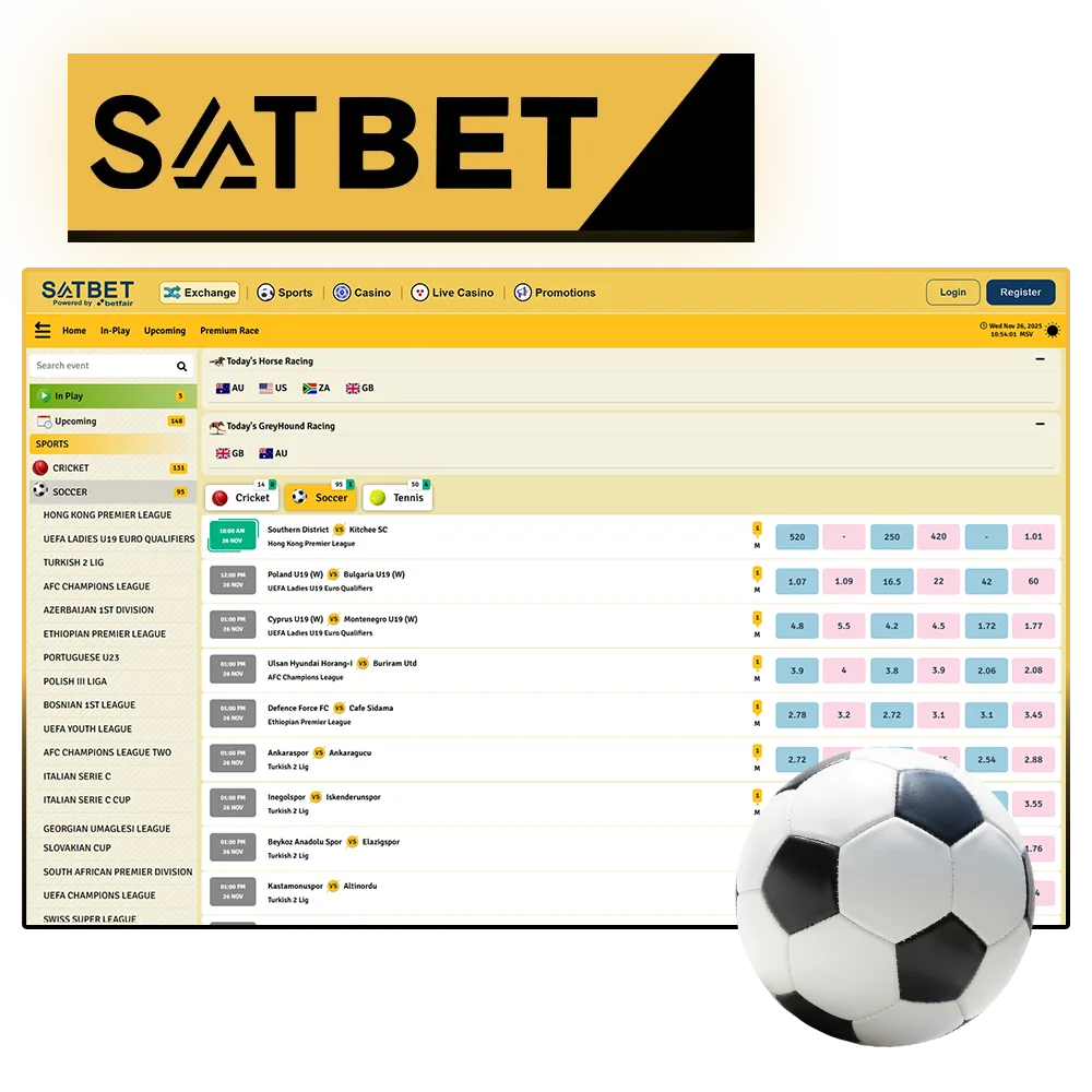 Win more with Soccer Betting at SatBet India.